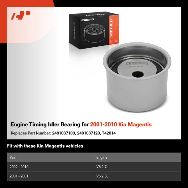 Engine Timing Idler Bearing for 2001-2010 Kia Magentis