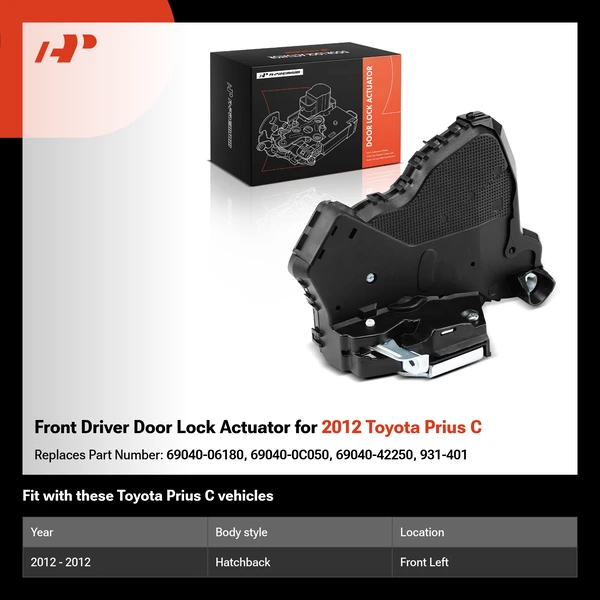Front Driver Door Lock Actuator for 2012 Toyota Prius C