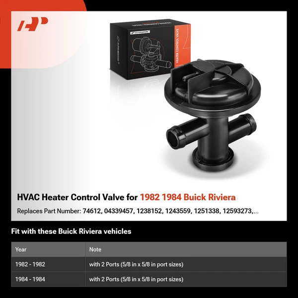 HVAC Heater Control Valve for 1982 1984 Buick Riviera