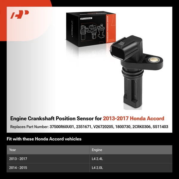 Engine Crankshaft Position Sensor for 2013-2017 Honda Accord