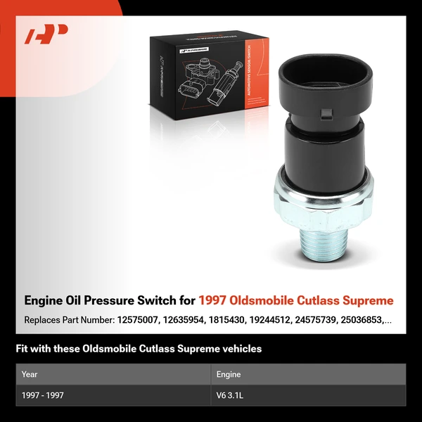 Engine Oil Pressure Switch for 1997 Oldsmobile Cutlass Supreme