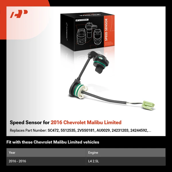 Speed Sensor for 2016 Chevrolet Malibu Limited