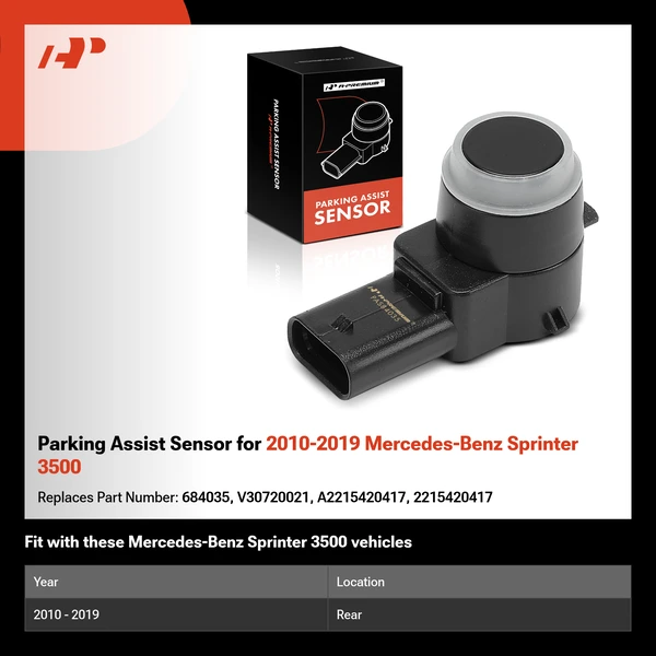 Parking Assist Sensor for 2010-2019 Mercedes-Benz Sprinter 3500