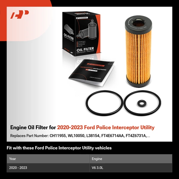 Engine Oil Filter for 2020-2023 Ford Police Interceptor Utility