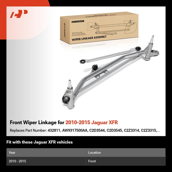 Front Wiper Linkage for 2010-2015 Jaguar XFR