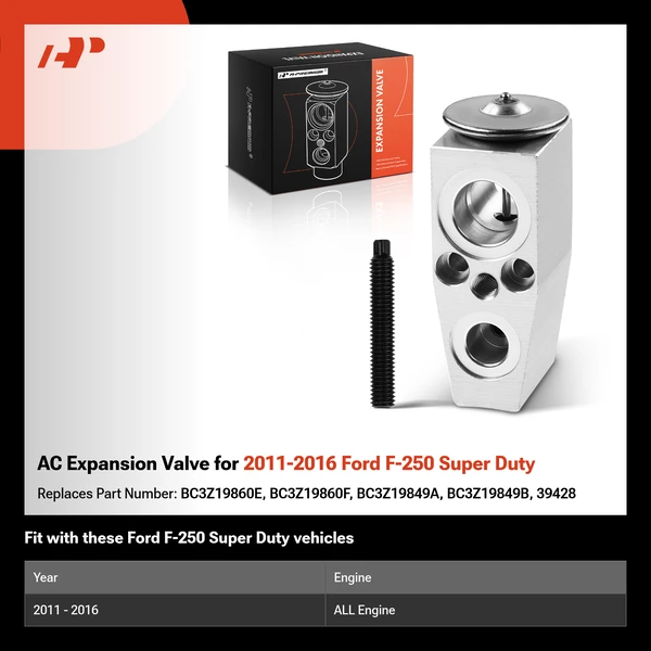 AC Expansion Valve for 2011-2016 Ford F-250 Super Duty