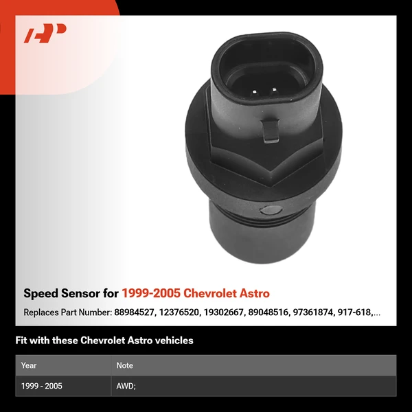Speed Sensor for 1999-2005 Chevrolet Astro
