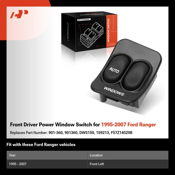 Front Driver Power Window Switch for 1995-2007 Ford Ranger