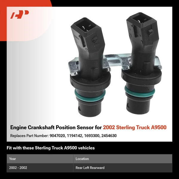 Engine Crankshaft Position Sensor for 2002 Sterling Truck A9500