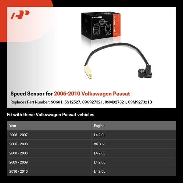 Speed Sensor for 2006-2010 Volkswagen Passat