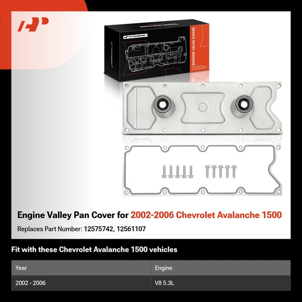 Engine Valley Pan Cover for 2002-2006 Chevrolet Avalanche 1500