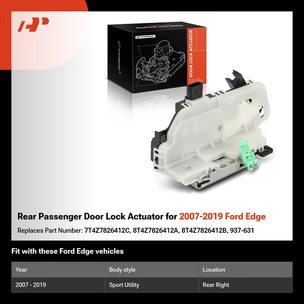 Rear Passenger Door Lock Actuator for 2007-2019 Ford Edge