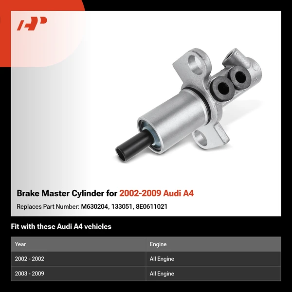 Brake Master Cylinder for 2002-2009 Audi A4