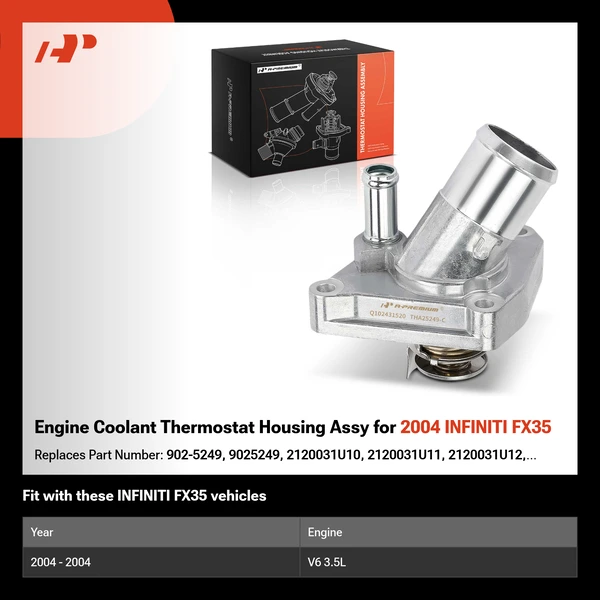 Engine Coolant Thermostat Housing Assy for 2004 INFINITI FX35