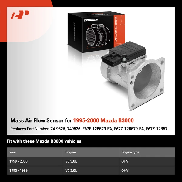 Mass Air Flow Sensor for 1995-2000 Mazda B3000