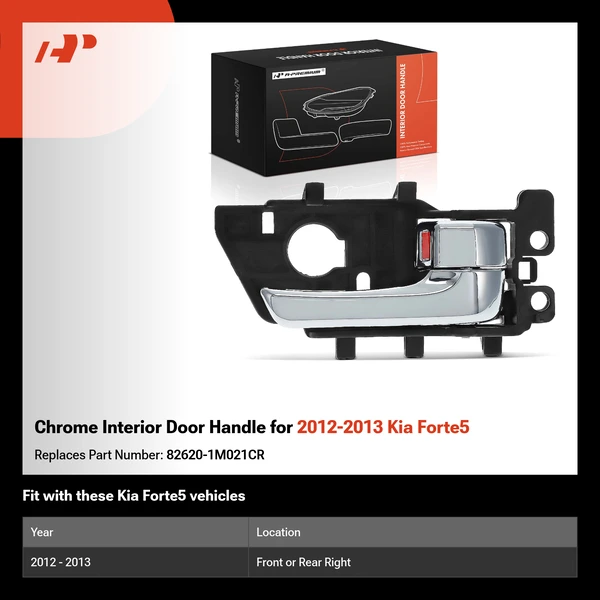 Chrome Interior Door Handle for 2012-2013 Kia Forte5