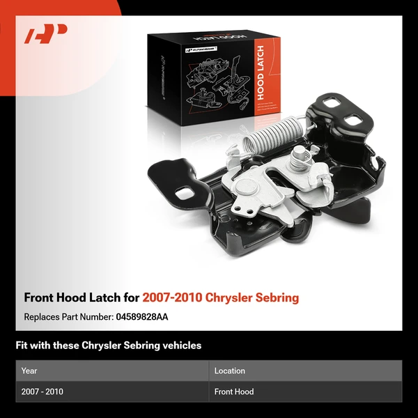 Front Hood Latch for 2007-2010 Chrysler Sebring