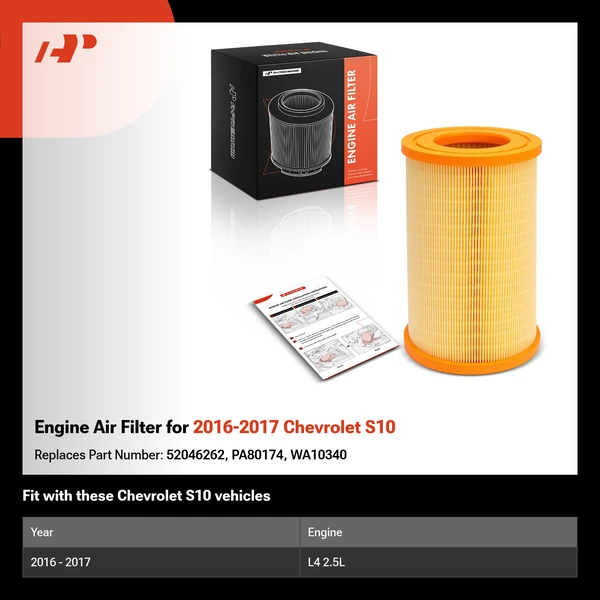 Engine Air Filter for 2016-2017 Chevrolet S10
