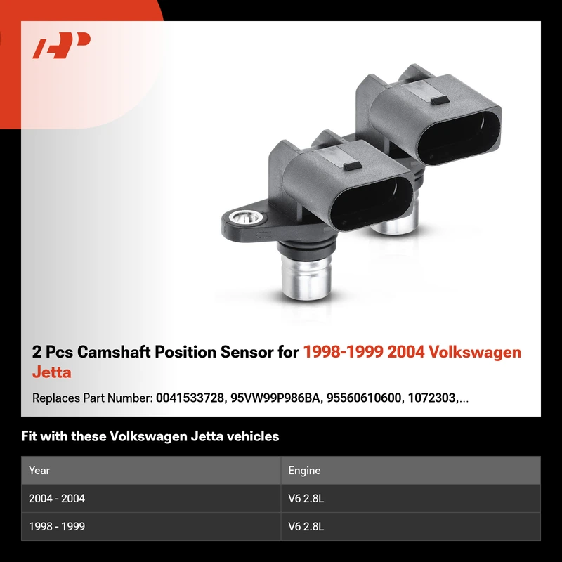 2 Pcs Camshaft Position Sensor for 1998-1999 2004 Volkswagen Jetta
