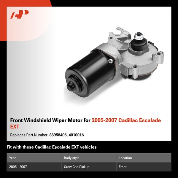 Front Windshield Wiper Motor for 2005-2007 Cadillac Escalade EXT
