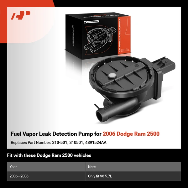 Fuel Vapor Leak Detection Pump for 2006 Dodge Ram 2500