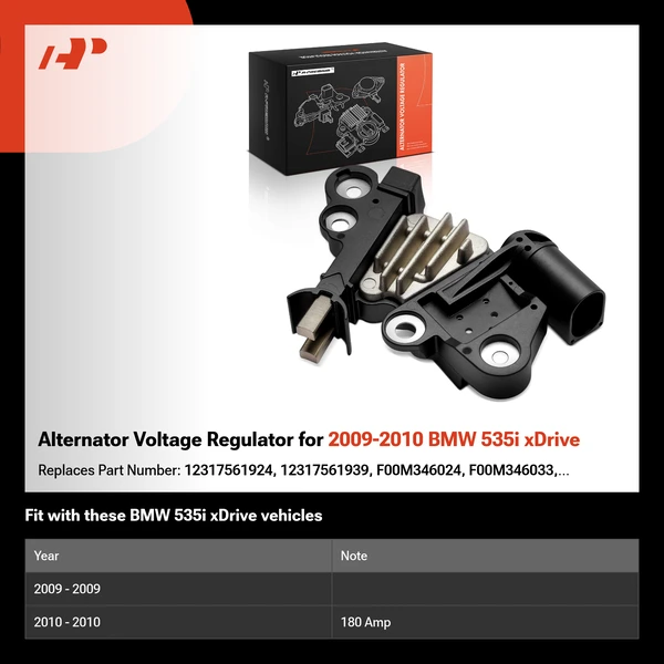 Alternator Voltage Regulator for 2009-2010 BMW 535i xDrive
