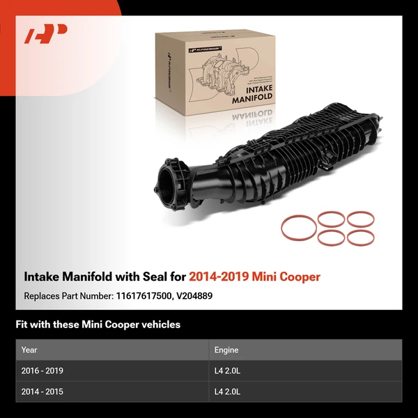 Intake Manifold with Seal for 2014-2019 Mini Cooper
