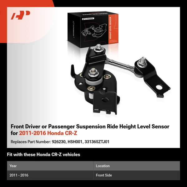 Front Driver or Passenger Suspension Ride Height Level Sensor for 2011-2016 Honda CR-Z