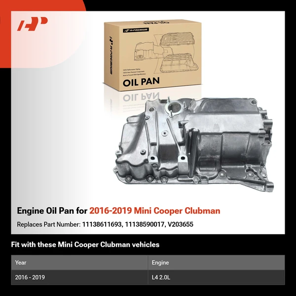 Engine Oil Pan for 2016-2019 Mini Cooper Clubman