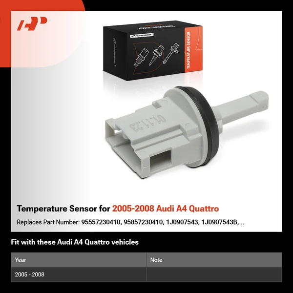 Temperature Sensor for 2005-2008 Audi A4 Quattro