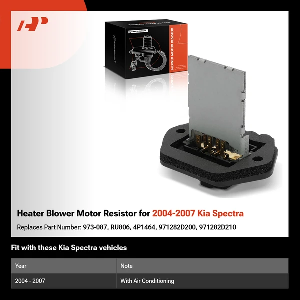 Heater Blower Motor Resistor for 2004-2007 Kia Spectra