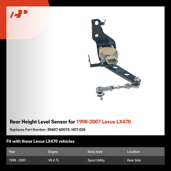Rear Height Level Sensor for 1998-2007 Lexus LX470