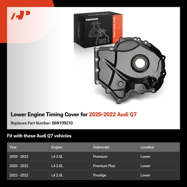 Lower Engine Timing Cover for 2020-2022 Audi Q7