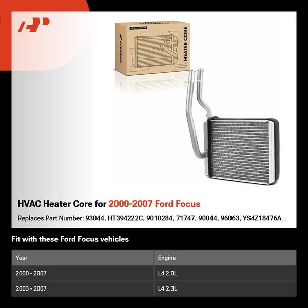 HVAC Heater Core for 2000-2007 Ford Focus