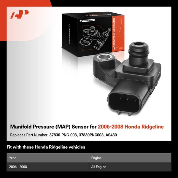 Manifold Pressure (MAP) Sensor for 2006-2008 Honda Ridgeline