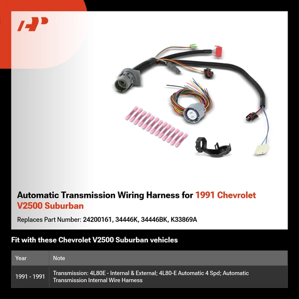 Automatic Transmission Wiring Harness for 1991 Chevrolet V2500 Suburban