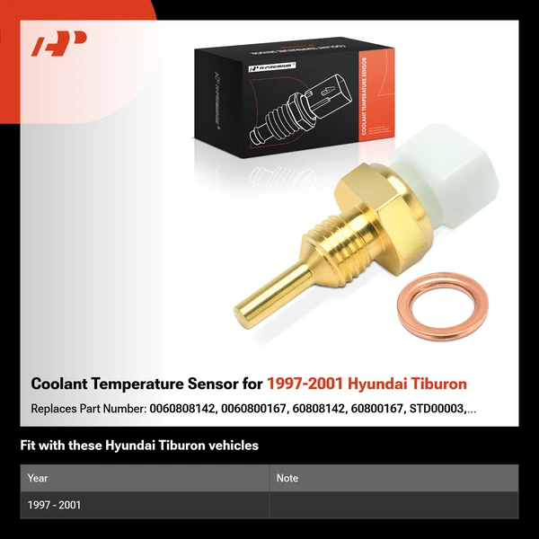 Coolant Temperature Sensor for 1997-2001 Hyundai Tiburon
