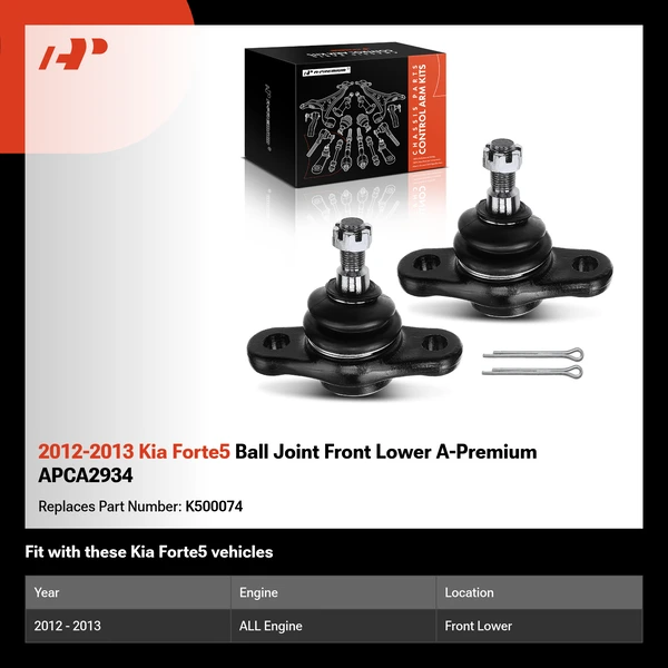 2012-2013 Kia Forte5 Ball Joint Front Lower A-Premium APCA2934