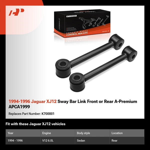 1994-1996 Jaguar XJ12 Sway Bar Link Front or Rear A-Premium APCA1999