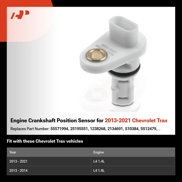 Engine Crankshaft Position Sensor for 2013-2021 Chevrolet Trax