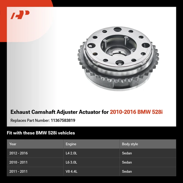 Exhaust Camshaft Adjuster Actuator for 2010-2016 BMW 528i