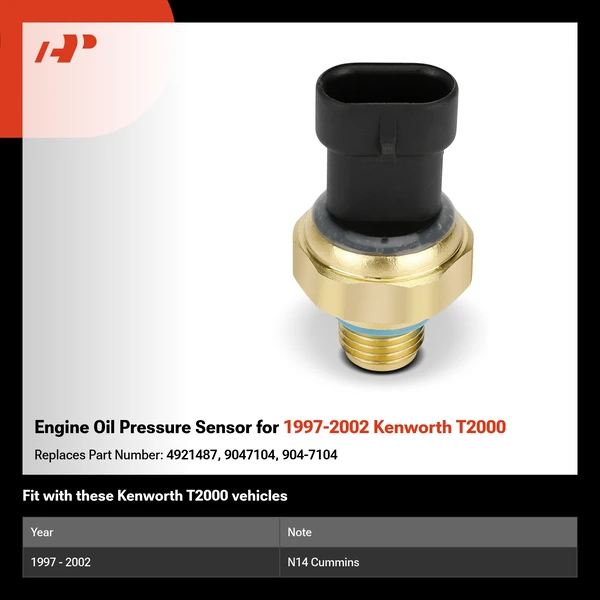 Engine Oil Pressure Sensor for 1997-2002 Kenworth T2000