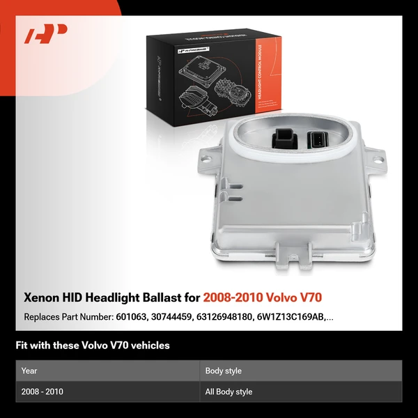 Xenon HID Headlight Ballast for 2008-2010 Volvo V70