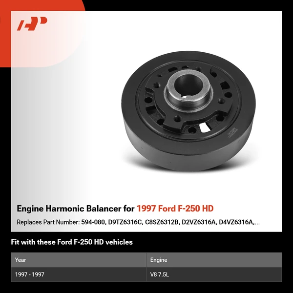 Engine Harmonic Balancer for 1997 Ford F-250 HD
