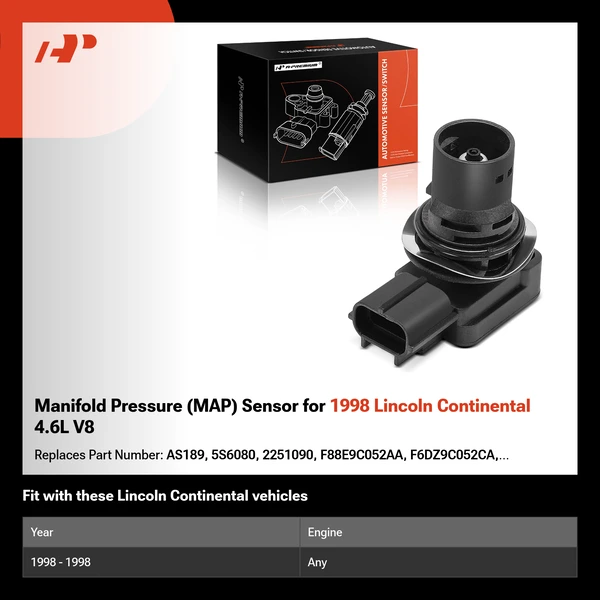 Manifold Pressure (MAP) Sensor for 1998 Lincoln Continental 4.6L V8