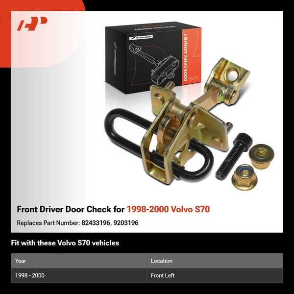 Front Driver Door Check for 1998-2000 Volvo S70