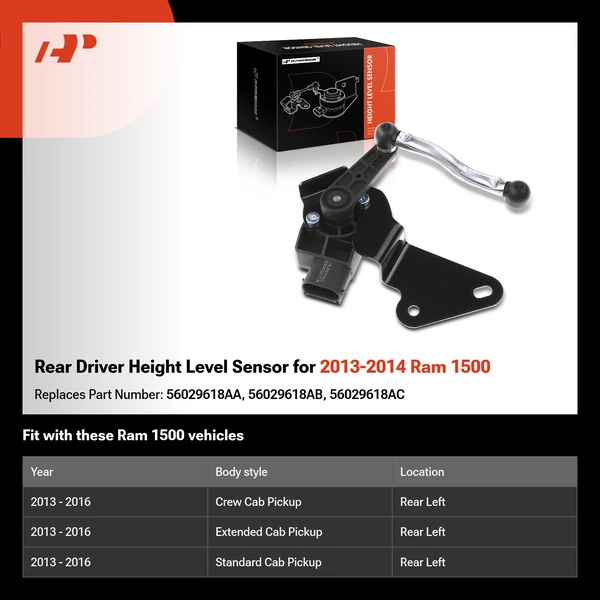 Rear Driver Height Level Sensor for 2013-2014 Ram 1500