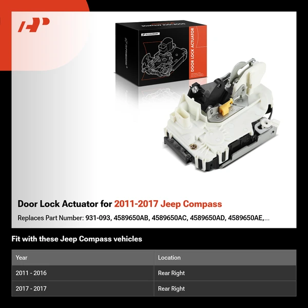Door Lock Actuator for 2011-2017 Jeep Compass