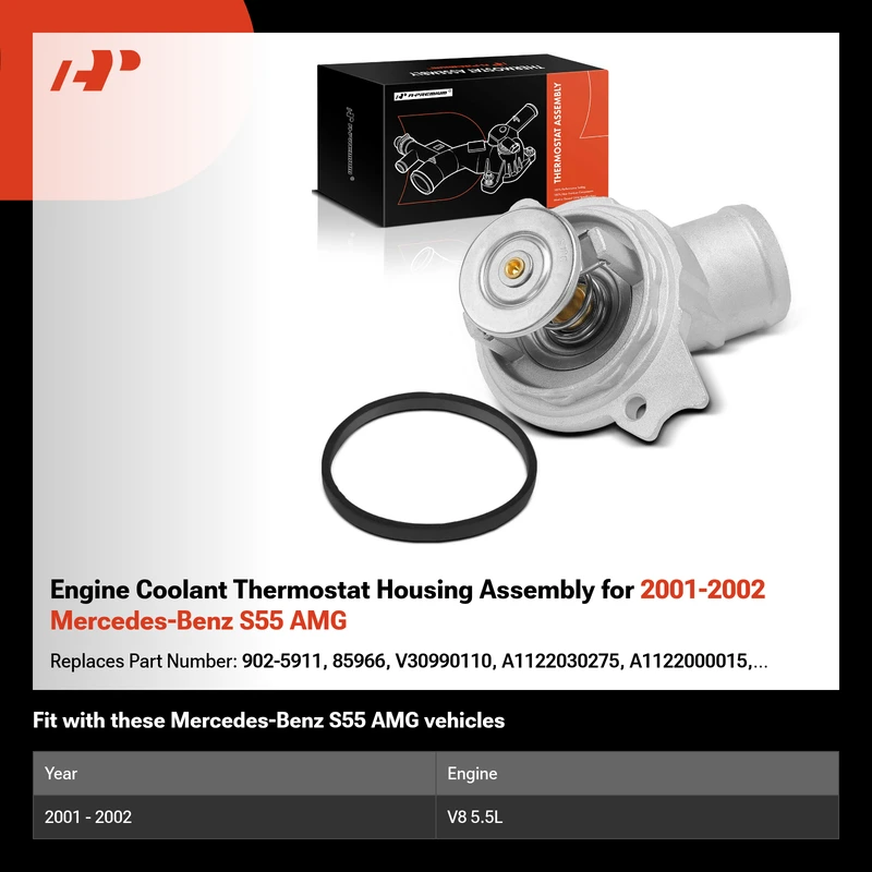 Engine Coolant Thermostat Housing Assembly for 2001-2002 Mercedes-Benz S55 AMG