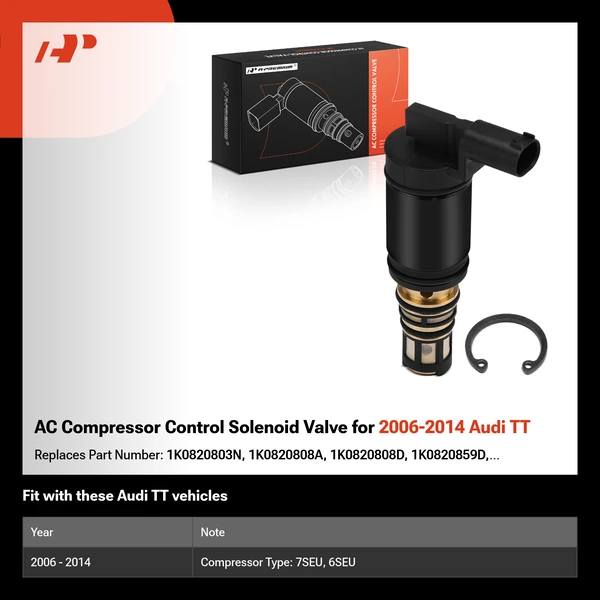 AC Compressor Control Solenoid Valve for 2006-2014 Audi TT